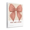 Stupell Industries Coral Bow You Are Loved Wall Plaque Art - 2 of 4