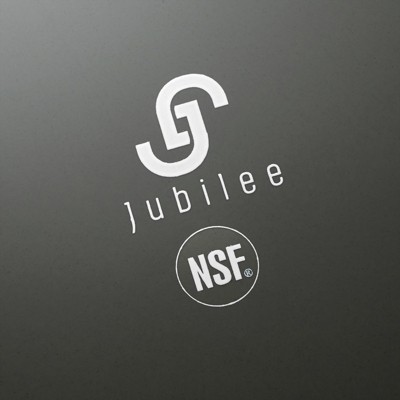 Jubilee 14" Round Brown Non-Skid Restaurant Serving Trays, Set of 2