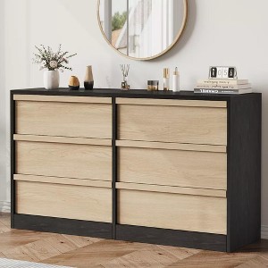 Jojoka Dresser for Bedroom,54" Wide Modern Double Dresser Organizer with Large Storage - 1 of 4