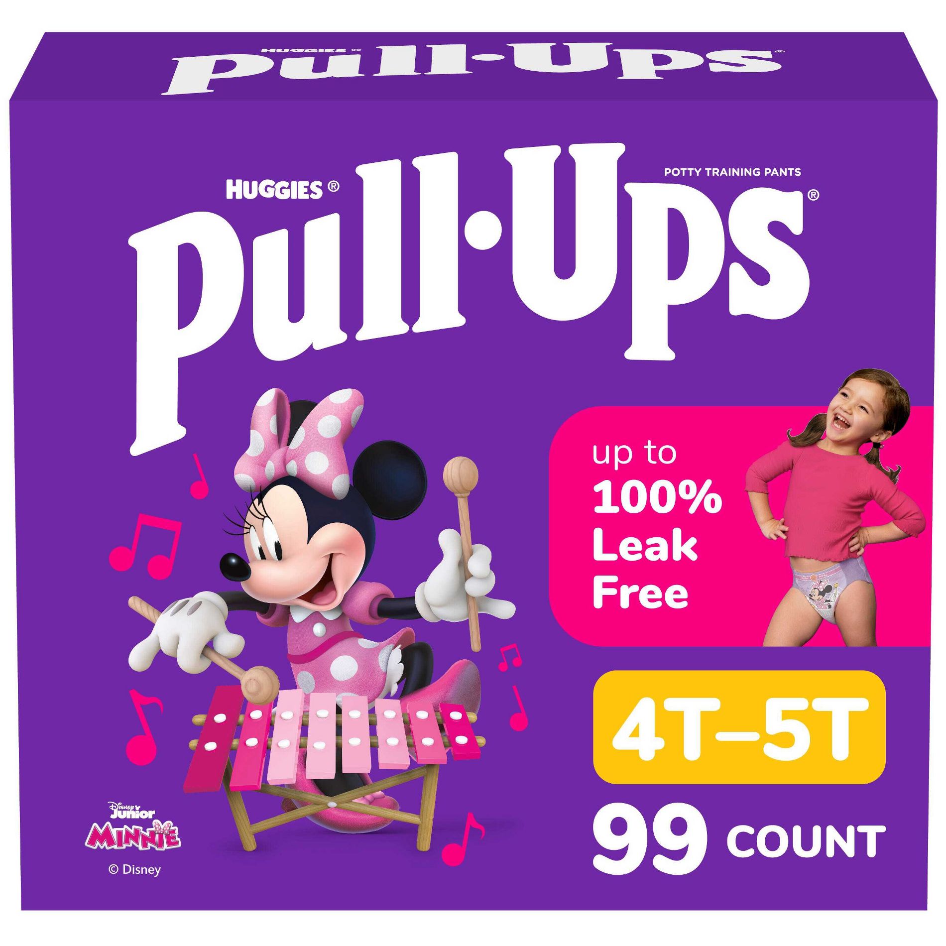 Pull-Ups Girls' Learning Designs Training Pants - Size 4T-5T - 99ct