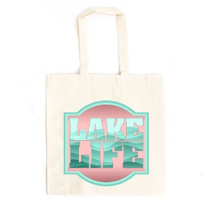City Creek Prints Lake Life Vintage Canvas Tote Bag - 1 of 2