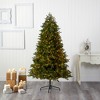 Nearly Natural 6.5-ft Washington Fir Artificial Christmas Tree with 400 Clear Lights and 1110 Bendable Branches - 4 of 4