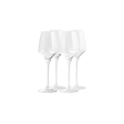 Restaurantware Voglia Nude 8.5 Ounce Port Wine Glasses, Set of 6 Crystal Port Glasses - Laser-Cut Rim, Dishwasher-Safe Glassware, Fine-Blown Crystal