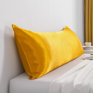 Satin Body Pillowcase for Hair and Skin, Luxurious and Silky Body Pillow Cover with Envelope Closure - NTBAY - 1 of 3