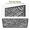 PexFix 72 in. x 47 in. Outdoor Privacy Rectangle Screen Galvanized Steel Panel Divider in Black - 4 of 4