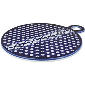 Blue Rose Polish Pottery 1173 Zaklady Round Cutting Board - 1 of 1