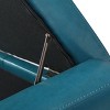 Chelsea Storage Ottoman with Studs - Teal - Christopher Knight Home: Upholstered, Rectangular, Hardwood Frame - 4 of 4
