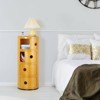 Haitral 4 Drawer Barrel Nightstand Yellow - 2 of 4
