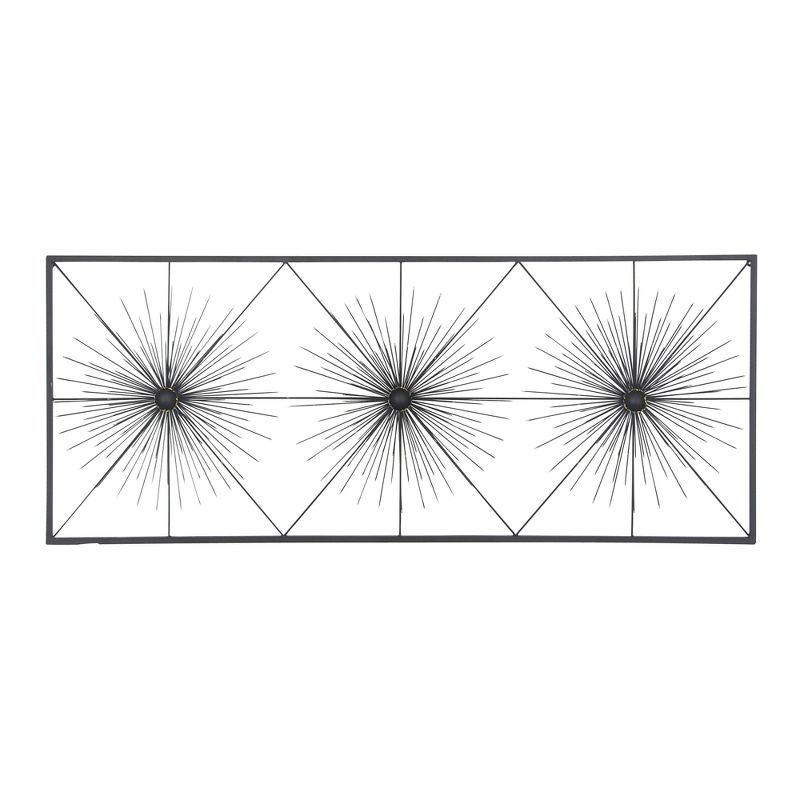 Metal Starburst Sea Urchin Wall Decor with Black Frame - Olivia & May, 5 of 18
