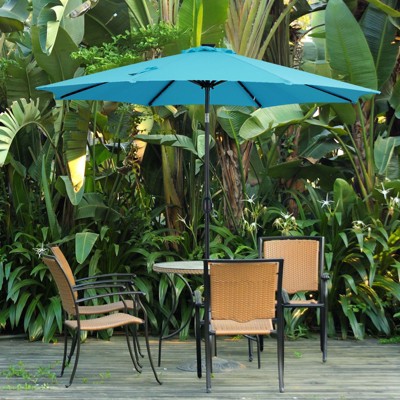 PAGED 15FT Rectangle Patio Umbrella Large Outdoor Market Umbrella with Crank, Self-locking Function, Durable Base and 12 Ribs for Garden