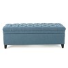 GDFStudio Heathbrooke Contemporary Tufted Fabric Storage Ottoman - 3 of 4