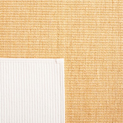 Hand-Knotted Natural & White Wool-Cotton-Silk 9' x 12' Rug