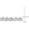 EVERLY JEWELRY |  Sterling Silver 0.03 CT Diamond TW And 9 5/8 CT TGW Aquamarine Bracelet - 3 of 4
