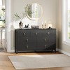 Dresser for Bedroom with 7 Drawers, 54" Wide Modern Chest of Drawers with Metal Handle, Dresser TV Stand, Wood Drawer Organizer - 3 of 4