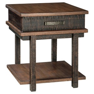 Stanah End Table - Signature Design by Ashley: 1 Year Warranty, Mid-Century Modern, Open Shelf Storage - 1 of 4