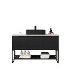 KIGFTSOD 48" Bathroom Vanity with Vessel Sink, Black Color - 3 of 4