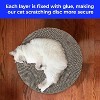 2 PACK Round Cat Scratcher Refill - 10 Inch Diameter, 7/8 Inch Thickness - Scratching Board Replacement Pads - 3 of 4
