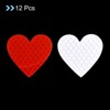 Unique Bargains Waterproof High-Visibility Warning Adhesive Reflective Heart Stickers 1.61" x 1.57" 12 Pcs - 3 of 4