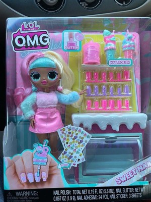 L.o.l. Surprise! Omg Sweet Nails Candylicious Sprinkles Shop With 15  Surprises, Including Real Nail Polish, Press On Nails, Glitter, 1 Fashion  Doll : Target