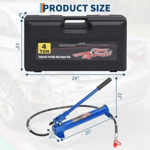 Steel Split Jack - Heavy Duty Jack, Hydraulic Jack, Long Handle Jack, Leak-Free Hydraulic Jack, 1.4m Hose Jack - 1 of 4