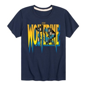 Boys' - Marvel - Wolverine Logo Short Sleeve Graphic T-Shirt - 1 of 4