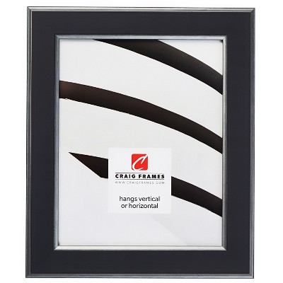 Crackle Black and Silver Picture Frame