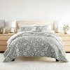 Super Soft Quilt Set – Lightweight All Season Coverlet in Textured Floral Design - Becky Cameron - 4 of 4