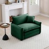 Comfortable Corduroy Deep Seat Single Sofa with Pillow, Ideal for Living Room, Bedroom, or Club - 3 of 4