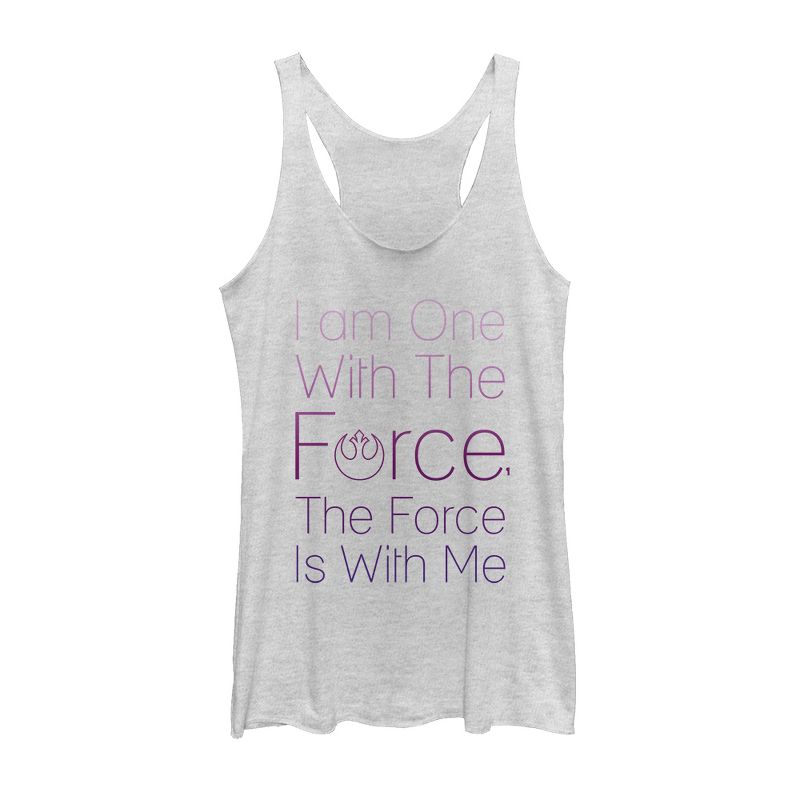 Women's Star Wars Rogue One Chirrut One with Force Racerback Tank Top, 1 of 4