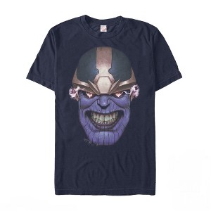 Men's Marvel Thanos Grinning Face T-Shirt - 1 of 4