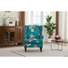 Okak Mid-Century Aesthetic Fabric Lounge Armchair with Floral Design,Leisure Sofa Accent Chair for Living Rooms,Relaxation Areas - 2 of 4