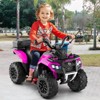 Costway 6V Toddler Ride On Electric Car ATV with Lights & Music & USB Port Storage Box Toy Car Red/Blue/Khaki/Green/Pink - 2 of 4