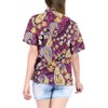 LA LEELA Hawaiian Shirts Womens Casual Hawaii Shirt Blouses Short Sleeve Party Tropical Vacation Button Up Party Summer Shirts - 4 of 4