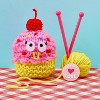 Bright Stripes Snack Knit Kit Cupcake Cutie, 8-Piece Set, Ages 8 and Up - 2 of 3
