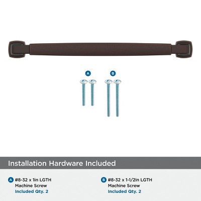 Oil-Rubbed Bronze 7-9/16" Cabinet Drawer Pull Bar