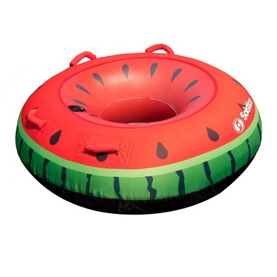 Swimline Watermelon Inflatable Single Rider Lake Ocean Water Towable Tube Float