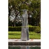 Fire Sense Pyramid Flame Patio Heater 40,000 BTU Outdoor Propane Heater Tower with Wheels - Stainless Steel - 3 of 4