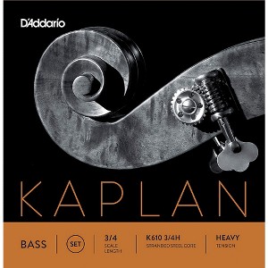 D'Addario Kaplan Series Double Bass String Set 3/4 Size Heavy - 1 of 2
