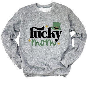 Simply Sage Market Women's Graphic Sweatshirt Lucky Mom - 1 of 4