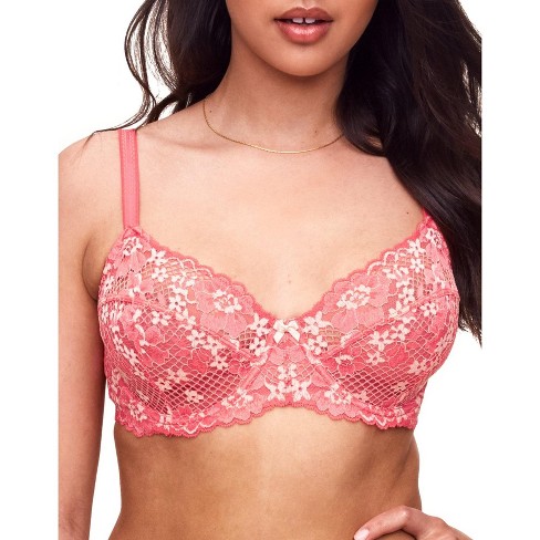 Adore Me Women's Cinthia Full Coverage Bra 40dd / Sunkist Coral Pink. :  Target