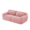 YOOCOZZ  2-Seater Boneless Modular Sectional Sofa, Soft Plush Fabric 32D Sponge, Throw Pillows - 2 of 4