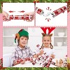 12 Pack 10" Christmas Table Gift, Red & White Snowflake Design with Party Hat, Joke, and Surprise Gift for Kids Holiday Parties - 4 of 4