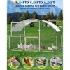 Heavy-Duty Steel Chicken Coop with PVC-Coated Mesh, Waterproof Dome Roof & Dutch Door, 3 Sizes - 3 of 4