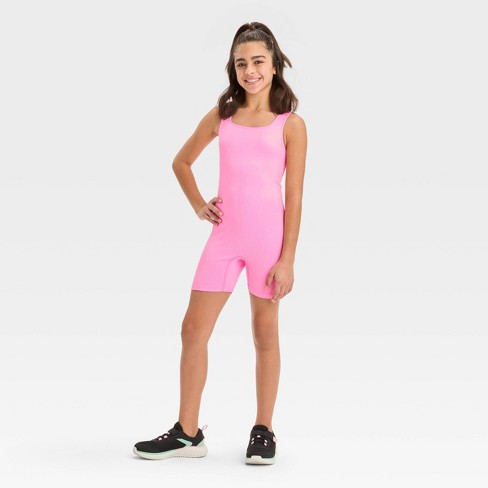 Gk Elite Girls' Suni Lee Radiant Rose Leotard - Pink 12 : Target