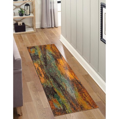 Unique Loom Jardin Lilly Abstract Indoor Woven Area Rug