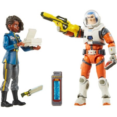 Photo 1 of Disney Pixar Lightyear Alpha Class Alisha Hawthorne  Buzz Lightyear Figures 2pk **FACTORY SEALED**