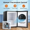 ZAFRO 2.1 Cu.ft Upright Freezer, Small Mini Freezer with Adjustable Thermostat,Removable Shelves, Reversible Single Door,Bedroom/Home/Dorms - 4 of 4