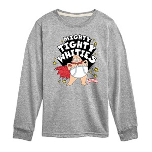 Boys' - Captain Underpants - Mighty Tighty Whities Long Sleeve Graphic T-Shirt - 1 of 3