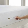 Hotel Laundry Queen 8" to 12" Waterproof Mattress Encasement Set Pillow Zipper Protectors: Knitted Polyester, Machine Washable - 3 of 3
