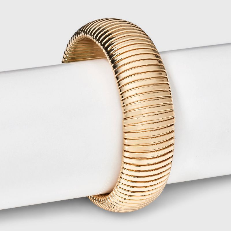 SUGARFIX by BaubleBar Chunky Gold Stretch Bracelet - Gold, 2 of 5